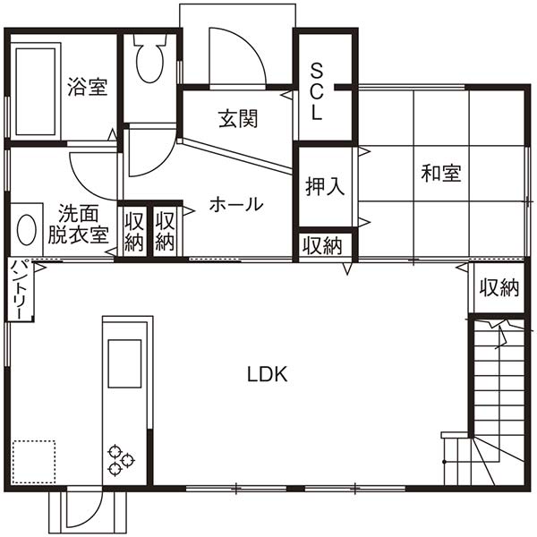 1000万円六条スタジオ間取り