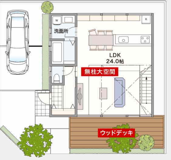 2000万円アキュラホーム間取り1階