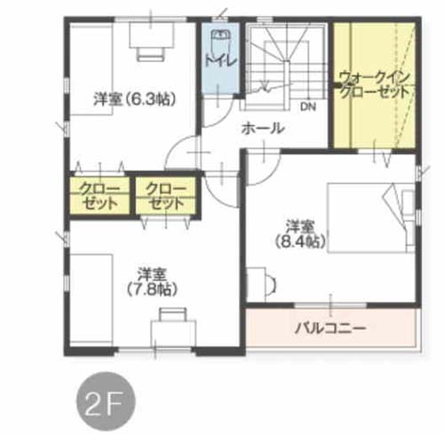 2000万円タマホーム間取り2階