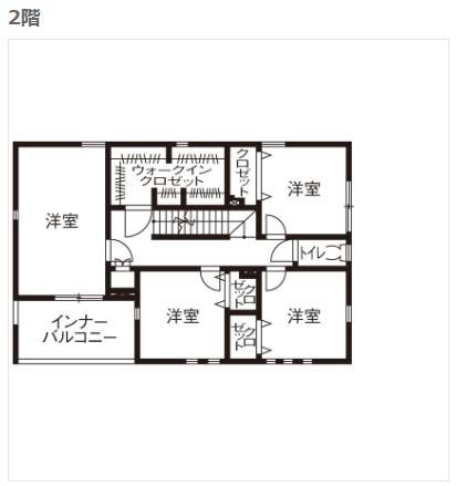 3000万円アエラホーム間取り2階