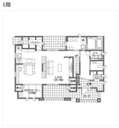 3000万円クレバリーホーム間取り1階