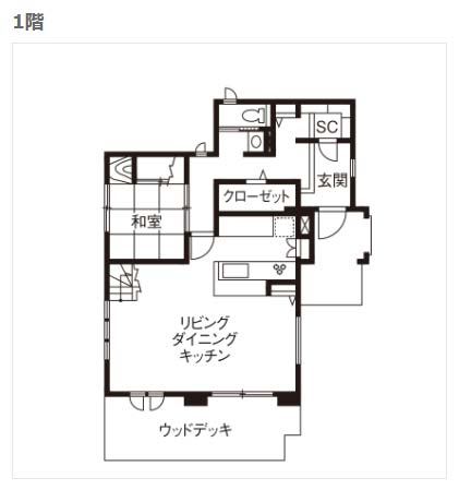 4000万円三井ホーム間取り1階