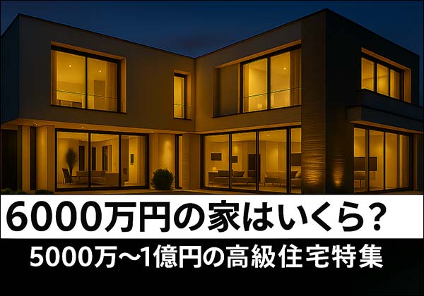 6000万円の家はいくら？5000万～1億円の高級住宅・豪邸の間取り実例まとめ