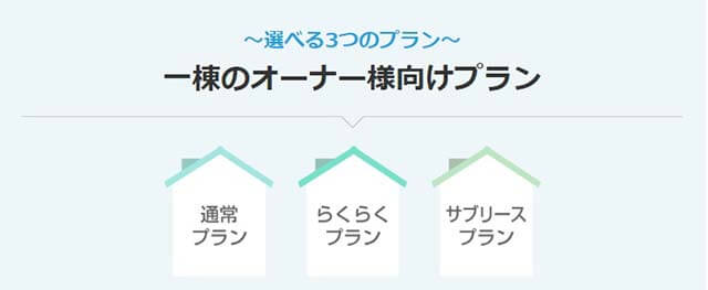 大成有楽不動産販売一棟のオーナー向けプラン