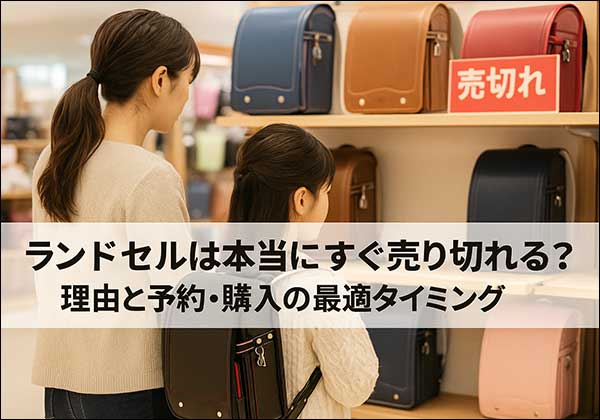 ランドセルは本当にすぐ売り切れる？理由と予約・購入の最適タイミング