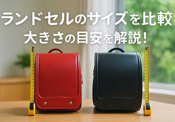 ランドセル 通常より小さいサイズ ランドセルのサイズ比較｜内寸・外寸・大きさの平均と選び方【2027】