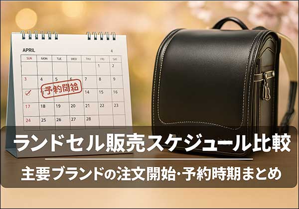 【2027年度版】ランドセル販売スケジュール比較|主要ブランドの注文開始・予約時期まとめ