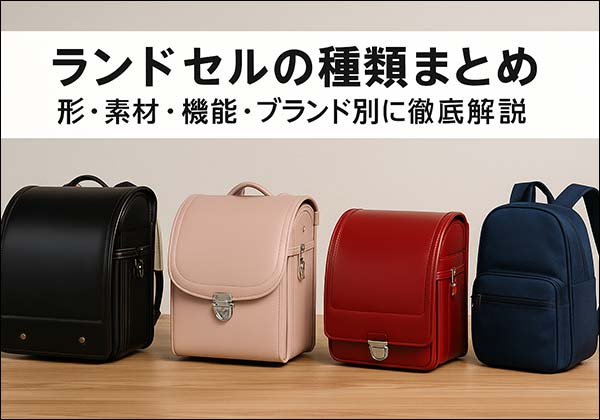 2026年ランドセルの種類まとめ｜形・素材・機能・ブランド別に徹底解説
