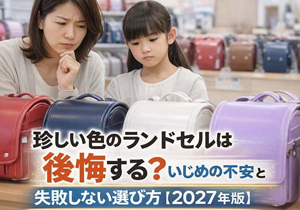 珍しい色のランドセルは後悔する？いじめの不安と失敗しない選び方【2027年版】