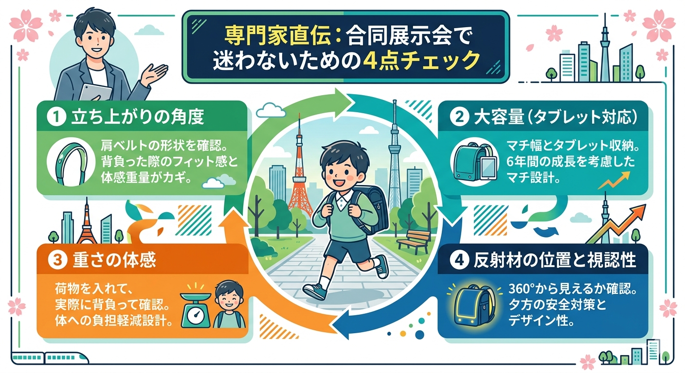 東京のランドセル展示会でチェックすべき4項目