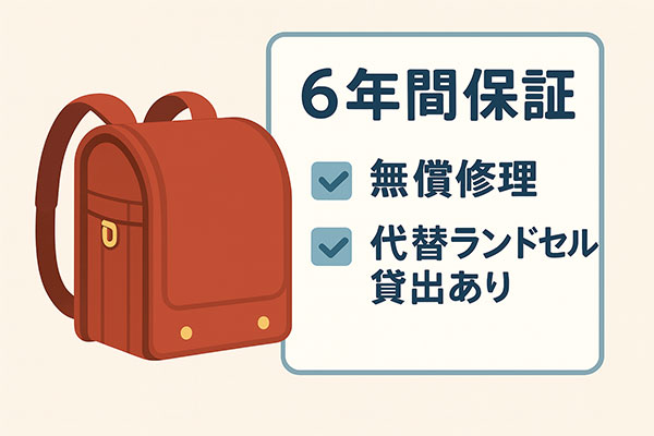 安心の6年保証があるかを確認